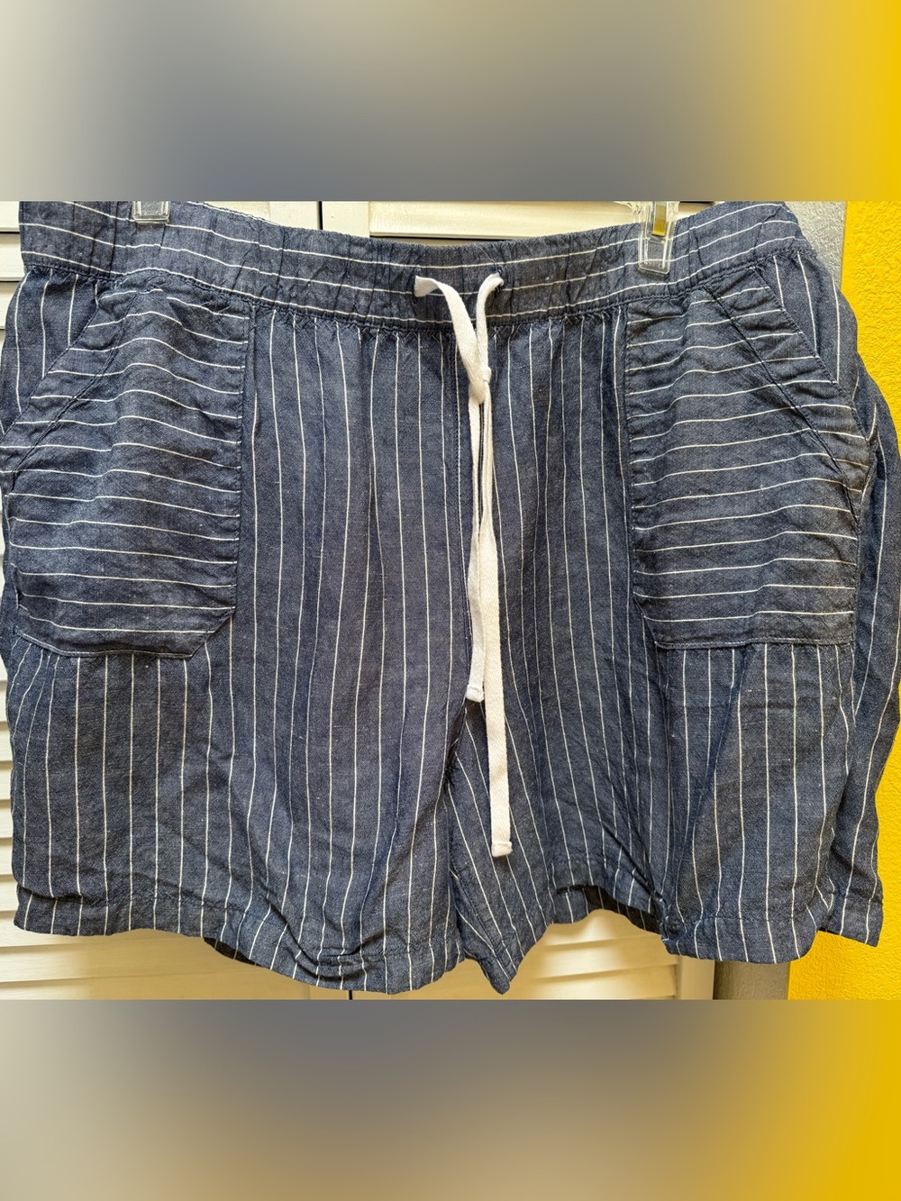 Lane Bryant Navy with White Pinstripe Shorts